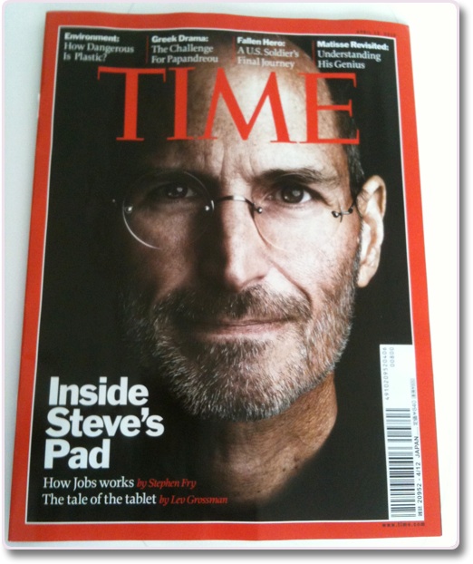 タイムマガジン2010年4月12日号 Steve Jobsが表紙